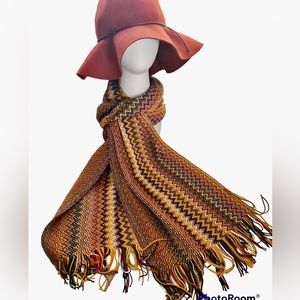 Missoni Wool Blend Long Scarf - Made in Italy
